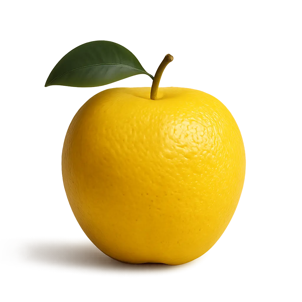 Apfel mit Zitronen-Haut